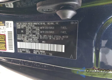 2024 Toyota Sienna Xse from USA, damaged, VIN 5TDDRKEC9RS221502